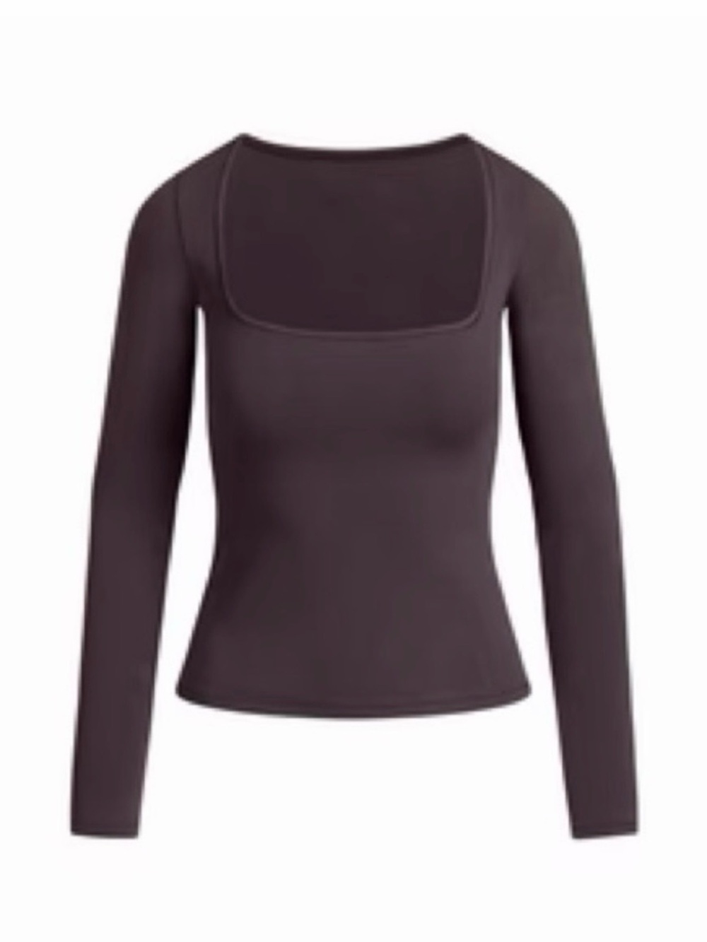 NWT Skims Cotton Jersey Scoop Neck Long Sleeve Top XS